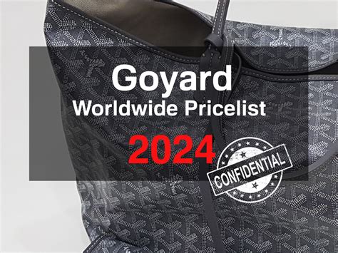 how much goyard bag in paris|goyard paris price list.